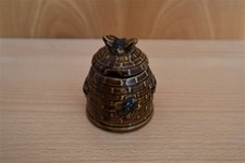 Honigdose Honig Topf mit Hummeldeckel Vintage Keramik Top Braun
