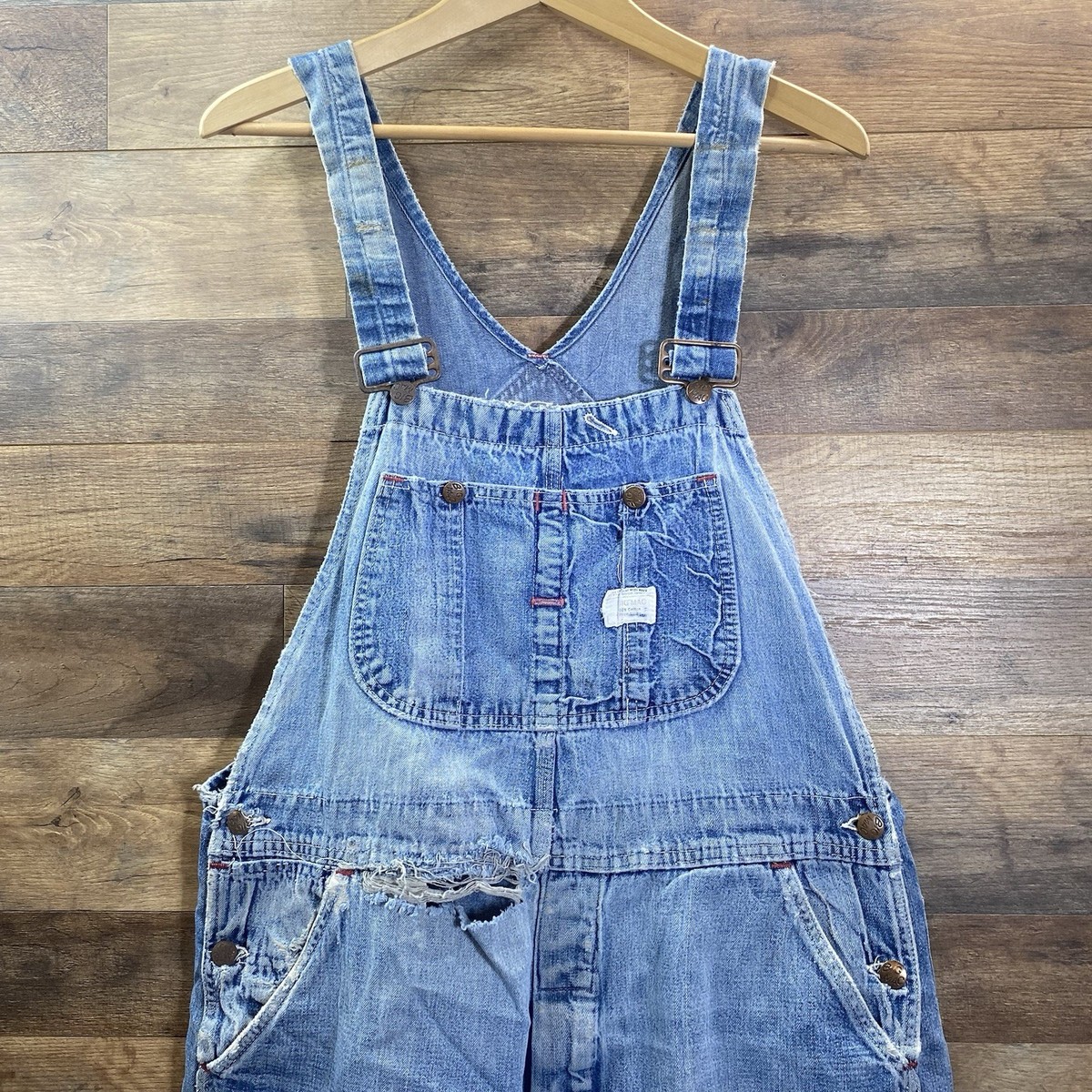 Vintage JCPenney Big Mac Square Back Overalls Mens 38x30