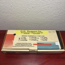 Vintage D.H. Thompson Pro Fly Tying Vise C-Clamp Made in USA with Instructions