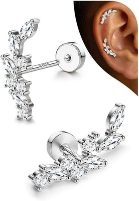 Ohrringe Silber 925 Knorpel Ohrringe Damen Flatback Ohrstecker Silber 925 Hypoal