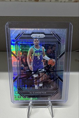 2022-23 Panini Prizm - De'Aaron Fox #118 Pandora /150 IN PERSON AUTOGRAPH
