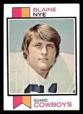 1973 Topps Blaine Nye #299 - Dallas Cowboys