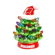 WISCONSIN BADGERS  NCAA LED Christmas Tree Ornament