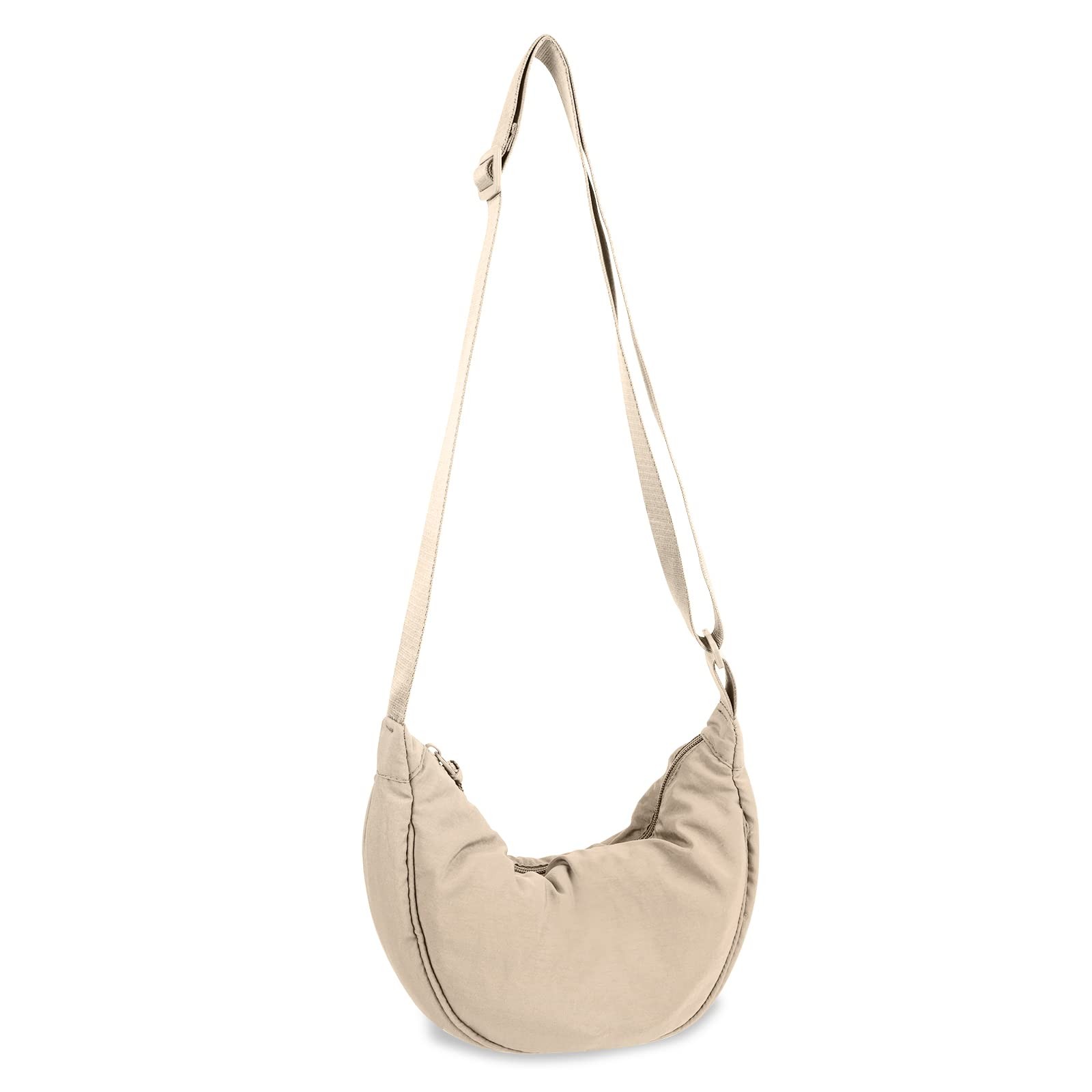 Nylon Crescent Crossbody Bag for Women Purses Trendy Men,Small Travel Sling B...