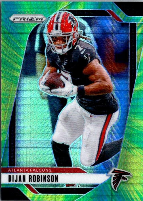 2024 Panini Prizm #11 Bijan Robinson Hyper /180 Atlanta Falcons SP Card