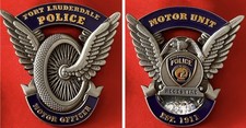 Fort Lauderdale Police Department Motor Unit Challenge Coin