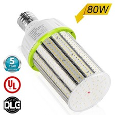 80W LED Corn COB Light Bulb With E39 Mogul Base Parking Lot Street High Bay Lamp