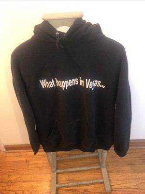Las Vegas Nevada ￼Hoodie Mens Black Pullover Graphic Print Sweatshirt