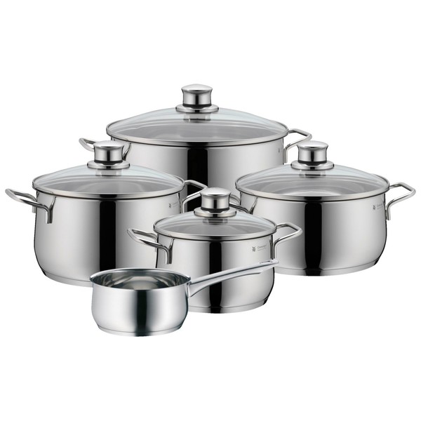Wmf Diadem Plus, 5-Teilig Topf-Set Cromargan®: Edelstahl Rostfrei 18/10 Und Hoch-image