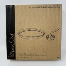 Pampered Chef Tart Quiche Pan with Fluting To...