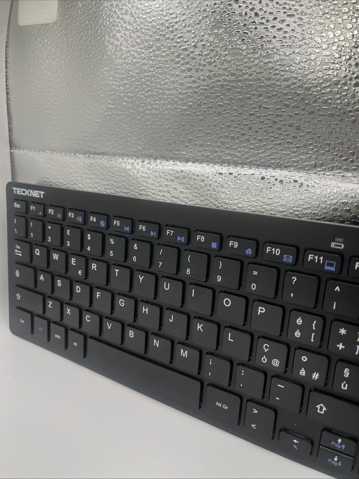 TECKNET 2.4G Wireless Tastatur International Layout Compact Black- Neu Slim - Bild 4 von 4