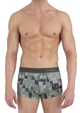 Papi Army Under Fire Brazilian Green Boxer Brief Trunk Small S