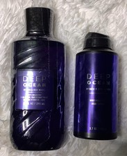  1 Bath  Body Works UNISEX MEN  S DEEP OCEAN BODY SPRAY  BODY WASH SET