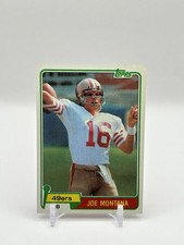 1981 Topps - Joe Montana #216 Rookie (RC) EX