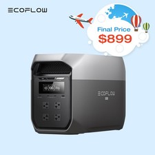 EcoFlow 2048Wh Portable DELTA 3 Max 2400W Power Station Backup RV Camping