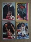 MICHAEL JORDAN and SCOTTIE PIPPEN 1990-91 NBA Hoops Trading Cards NEAR MINT 1990