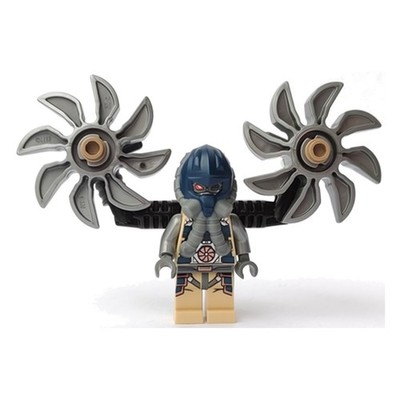 LEGO Minifigur Psyclone with Parachute Backpack and Attachments (uagt008)   neu