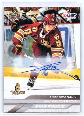 2024-25 Upper Deck CHL Liam Arsenault Star Rookie Autograph #392