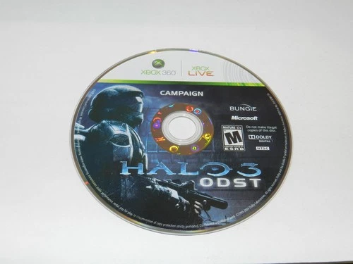 Halo 3: ODST Microsoft Xbox 360 Campaign Disc Only Clean