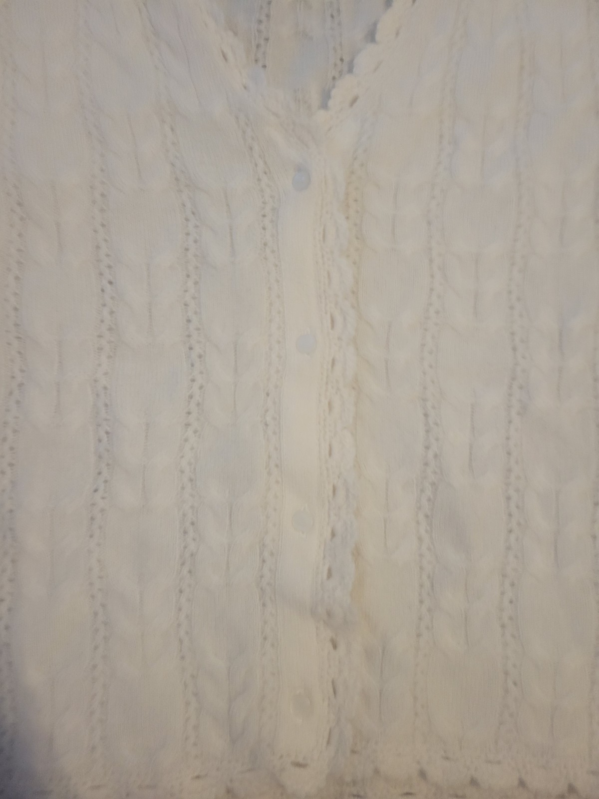 House Of Harlow 1960 100% Cashmere Open Weave Cardigan Sweater NWOT IVORY    M