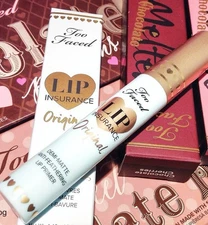 TOO FACED LIP INSURANCE ORIGINAL DEMI-MATTE ANTI-FEATHERING PRIMER .15 OZ NIB