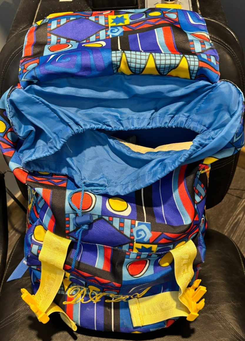Vintage 1990s Invicta DADA Colorful Backpack Large Retro