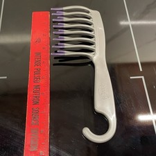 Vintage Goody Wet Hair Comb Deep Detangling Shower Grey Purple Tips Vtg Hanging