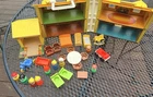 VINTAGE #952Fisher Price Little People House 1969 House, Furniture, People
