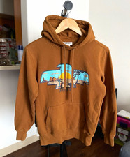 Ariat Horizon Hood Brown Graphic Logo Pullover Fleece Hoodie Women s XS Regular