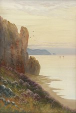 Near Lynton Devon - In The Style Of Widgery - Gouache Painting - 20th Century