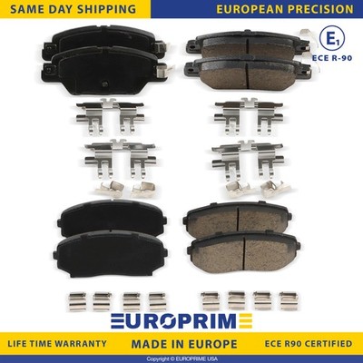 Front & Rear Ceramic Brake Pads w/ Hardware Kit for 2019-2023 Mazda CX-5