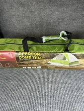 Alpha Camp 2 Person Dome Tent Camping Hiking Canopy 7 ft x 6 ft.