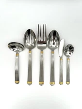 Christian Dior Gaudron Stainless/ Gold - 6 Piece Hostess Serving Set