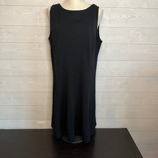 Ann Taylor black sleeveless fit & flare business casual dress Size 14