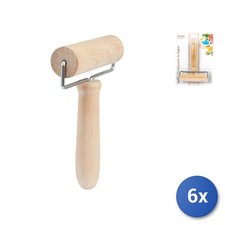 6X Wooden Pasta Rollers 10.5 Cm Habi