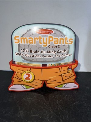 Melissa & Doug Smarty Pants GRADE 2 Brain-Building Cards w/Q&A, Puzzles & Games