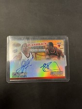 2001 Bowman’s Best Flash Back Rookie Locker Room Steve Francis Elton Brand Auto