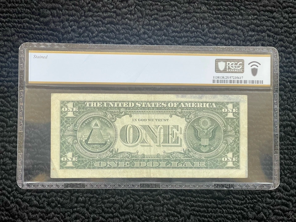 $1 2009 COPE PRINTING- STAINED  PCGS 25 - Image 2 of 4