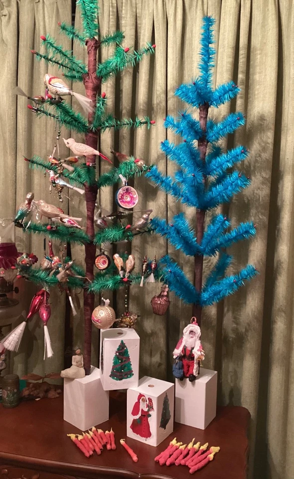 Mic’s Blue 36 Branch GOOSE FEATHER TREE 3,5 pies 🥳😹Lo haremos Foto 2 de 3