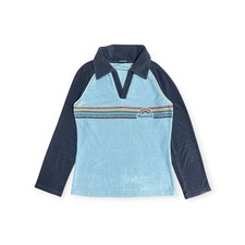 Hysteric Glamour Rainbow 3/4 Sleeve Polo Top T-Shirt Tee Rare Vintage 90s Japan