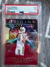2025 Panini Origins - Jordan Love, Jordan Love #79 Red /225 PSA 7