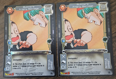 Score 2005 DBZ ReZ TCG Bulma's Angry Barrage #14 Foil NM