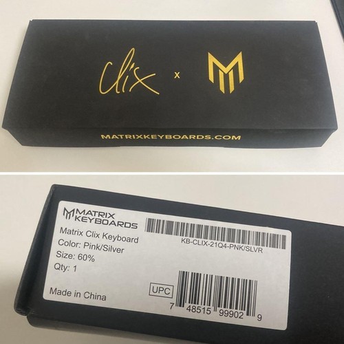 Clix x Matrix 60% Cotton Candy Mechanical Gaming Keyboard Used Confirmed Japan - Afbeelding 3 van 8