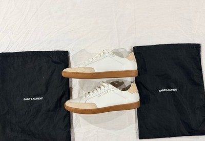 Saint Laurent SL/10 Low Top Leather Sneakers  Court Classic  Size 42
