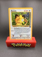 1998 Meowth Promo 10 Black Star Stamped Holo Pokémon TCG HP