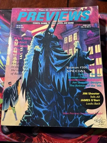 Vintage 1993 Previews Catalog Magazine Batman Special