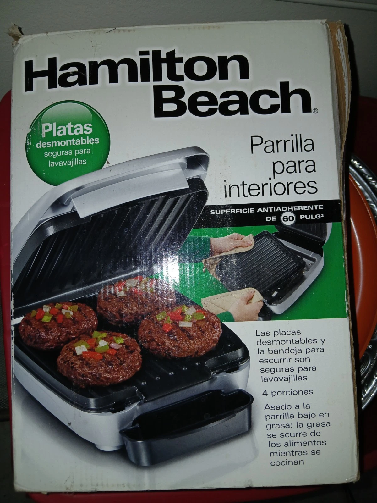 HAMILTON BEACH INDOOR GRILL 25359 NEW