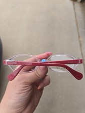 粉红色塑料泳池椭圆形眼镜框| eBay