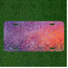 Custom Personalized License Plate Auto Tag With Amazing Creative Art Design