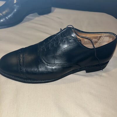 Allen Edmonds Byron Oxford Cap Toe Black Mens Dress Shoes 